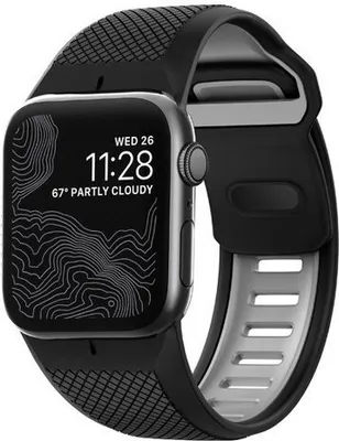Produktbild von Nomad Sport Armband waterproof 45/46/49mm – FKM Fluorelastomer-Gummi – 100% wasserdicht – Innenliegende Belüftungskanäle