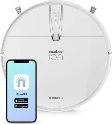 Produktbild von Niceboy Charles i4, Staubbeutel, Weiß, Rund, 0,6 l, 65 dB, 0,18 l