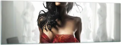 Produktbild von Bilder auf glas - Schönheit Körper Kleid Eleganz - 160x50cm - Glasbilder - Wandbilder - Kunstdruck - zum Aufhängen bereit - Wanddekoration aus Glas - Glas Bilder - Wandbild auf Glas - GAB160x50-2142