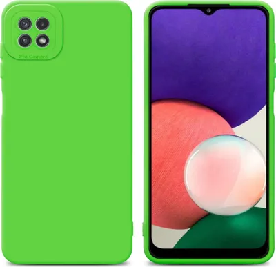 Produktbild von Cadorabo Hülle für Samsung Galaxy A22 5G Schutz Hülle in Grün TPU Silikon Etui Case Handyhülle