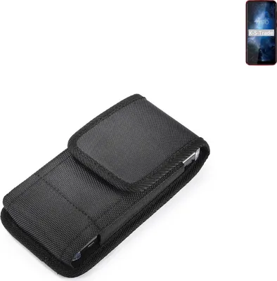Produktbild von Holster Gürteltasche kompatibel mit BQ Mobile BQ-6061L Slim Holster Gürtel Tasche wasserabweisend Handy Hülle Schutz Hülle Outdoor schwarz