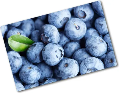 Produktbild von Tulup Glas Herdabdeckplatte - 80x52 cm - Glaskeramikkochfeld-Abdeckung Spritzschutz Glasabdeckplatte - Einteilig - Essen & Getränke - Blaubeeren - Blau