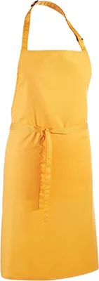 Obrázek produktu pro Premier Workwear PR150 | Zástěra s náprsenkou 'Colours' - Lze prát na 60 °C - Barva: Sunflower (přibližně Pantone 136c) - Rozměr: 72 x 86 cm