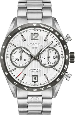 Produktbild von Roamer Herren Armbanduhr  Superior Chrono II 42.5 mm  Armband Edelstahl 510902 41 14 50