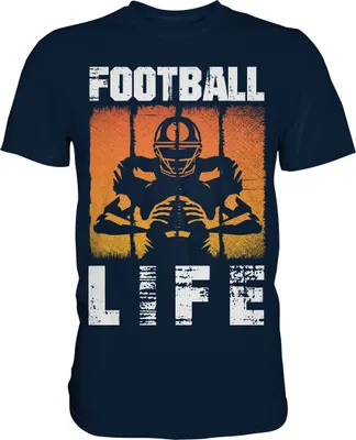 Produktbild von American Football T-Shirt – Navy / XL