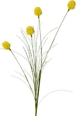 Produktbild von Künstlicher Zierlauch mit Stiel 74cm Gelb