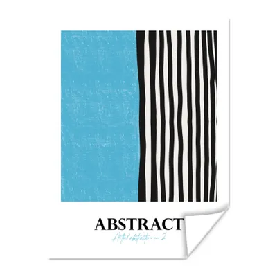 Produktbild von MuchoWow® Poster Blau - Muster - Abstrakt 30x40 cm - Wandplakat - Poster Kinderzimmer