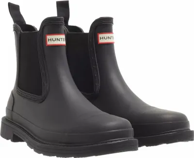 Produktbild von Hunter Orig al Frauen Commando Chelsea Stiefel Schwarz – 4 Großbritannien - 37 EU - 6 US / Schwarz