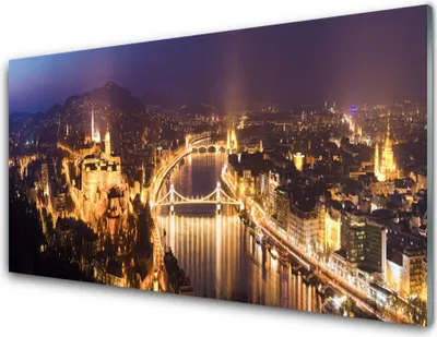 Produktbild von Acrylglasbilder 100x50 Wandbild Druck Stadt Architektur