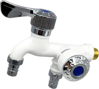 Produktbild von Waschmaschine Wasserhahn 1 in 2 Out Dual Switches 1/2in Thread Multifunktionale Wasserhahn für Balkon Badezimmer