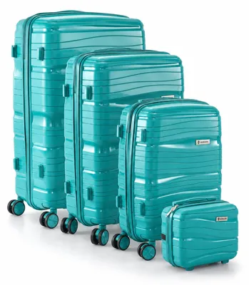Produktbild von Berwin Reisekoffer Hartschalenkoffer Trolley Modell Torna Aqua Breeze 4er Set MS-19816