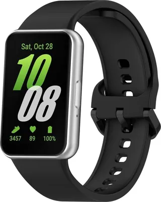 Produktbild von Bizon Armbanduhr Silikon Samsung Galaxy Fit 3 schwarz