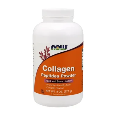 Produktbild von Nahrungsergänzungsmittel, Now Foods, Kollagen-Peptide-Pulver, unterstützt Gelenk- und Knochensystem, 227gr