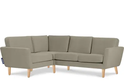Obrázek produktu pro Rohová pohovka Konsimo levá s područkami "TAGIO", béžová, látka, skandinávská, 220x80x181cm