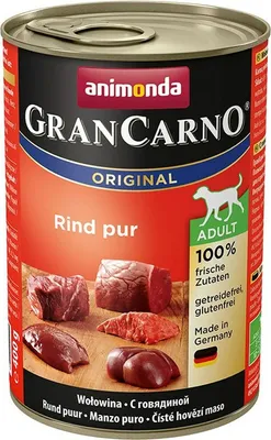 Zdjęcie produktu dla ANIMONDA GranCarno Adult Beef - mokra karma dla psów - 400g
