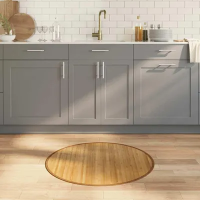 Zdjęcie produktu dla VidaXL Dywan okrągły 80 cm bambus naturalny