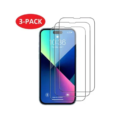 Zdjęcie produktu dla INF Ochronnik ekranu iPhone'a 14 ze szkła hartowanego (3 szt.)