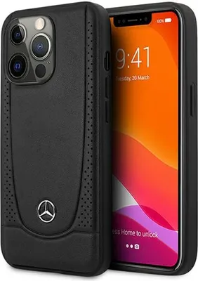 Produktbild von Mercedes Leather Urban Line - iPhone 15 Pro Case (black)