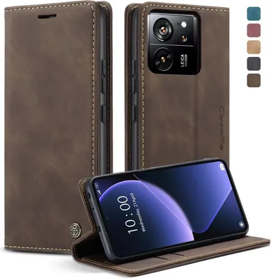 Produktbild von Xiaomi 13T Pro Handyhülle Kunstleder Magnetschließe Kartenfach standfunktion Schutzhülle