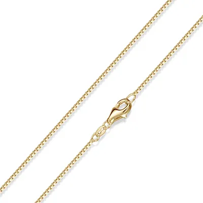Produktbild von MATERIA by Matthias Wagner Venezianerkette Gold für Damen 925 Sterling Silber vergoldet 40 45 50 60 70 cm K15