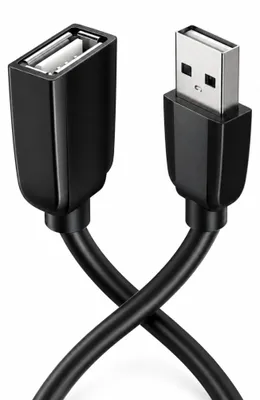Produktbild von USB Verlängerungskabel 2.0 3m Stecker auf Buchse USB Verlängerung für PC Laptop Drucker