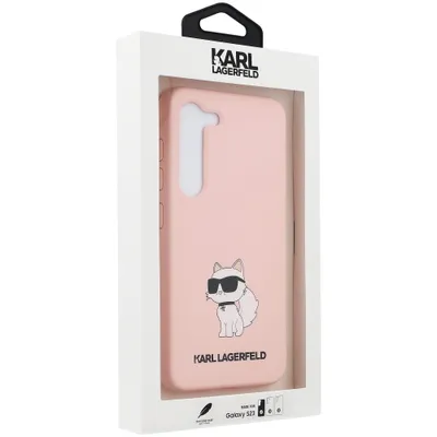 Obrázok produktu pre Ochranný kryt Karl Lagerfeld Silicone Choupette pre Galaxy S23, ružový