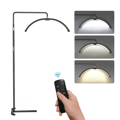 Obrázek produktu pro Andoer LED stojací lampa, stmívatelná 3000K-6000K, výškově nastavitelná 140-180 cm, černá