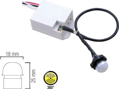 Produktbild von Iinfrarot unterputz Mini Bewegungsmelder Bewegungssensor