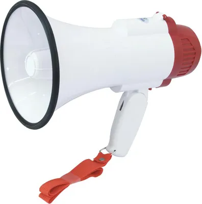 Image de Omnitronic 80710920 Megaphon Indoor/Outdoor 10 W Rot - Weiß (80710920)