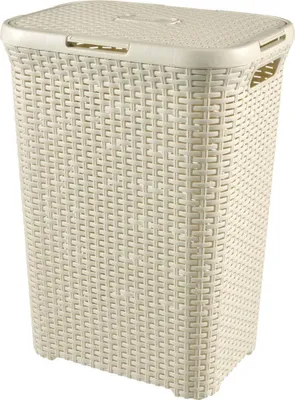 Produktbild von Kosz na pranie Rattan kremowy 60l