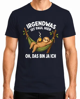 Obrázok produktu pre Niečo tu nesedí. Ale, počkaj, to som ja. Tričko s nápisom "Statement", sarkastické, pánske, tmavomodré, veľkosť XL
