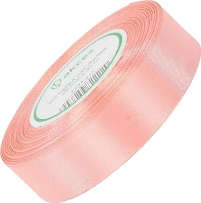 Produktbild von SATINBAND 25mm/32m SCHLEIFENBAND Geschenkband Dekoband - heller Lachs