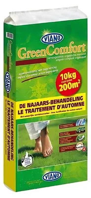 Produktbild von Viano Herbstdünger 10kg für 200m² - GreenComfort mit humifirst - Rasendünger - Für einen winterfesten Rasen - Sorgt für einen dichten und kräftigen Rasen - Weniger Moosbildung