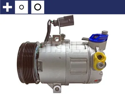 Produktbild von MAHLE ACP 367 000S DV9 Klimaanlage Klimakompressor PAG 46 YF R1234yf R134a für VW Polo Schrägheck (6R1, 6C1) up! Schrägheck (121, 122, BL1, BL2)