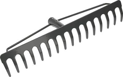 Produktbild von KOTARBAU® Robuster Stahlrechen Laubbesen Laubharke Fächerbesen Harke 410 mm