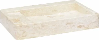 Image de Vasque Crème 58x39x10 cm Marbre