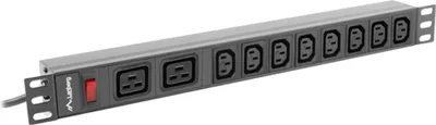 Image de Lanberg PDU Steckdosenleiste 19" 2x C19 8x IEC C13 C20 2m