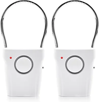 Produktbild von Türstopper 2er-Set Türgriff-Alarm, Türgriff-Alarmsystem, Türklinken-Alarmsystem, 120 dB Türalarmsystem, Fensteralarmsystem, Türstopper mit Alarm, Türs