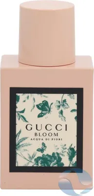 A product shot of a Gucci Bloom Acqua di Fiori Eau de Toilette bottle.
