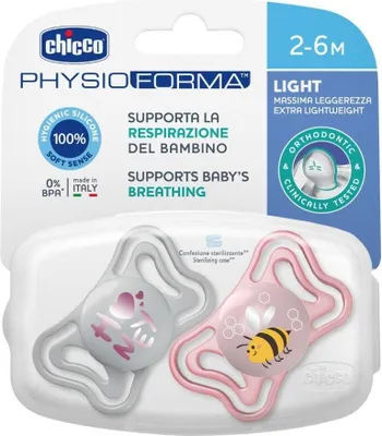 Produktbild von Chicco PhysioForma Light Beruhigungssauger 2-6m Rosa