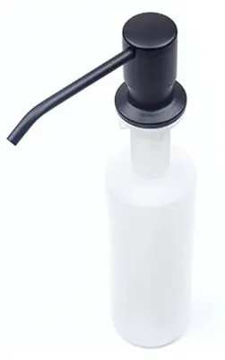 Produktbild von Einbaudispenser Schwarz, Für Spüle, Seife, Spülmittel, 300ml