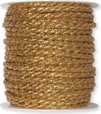 Produktbild von Kordel Lurexkordel Geschenkband gold 25 m Farbecht für draußen