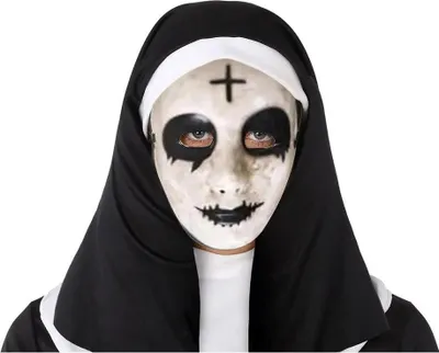 Produktbild von Atosa Halloween-pvc-maske 17x19.5 Cm Schwarz Schwarz One Size