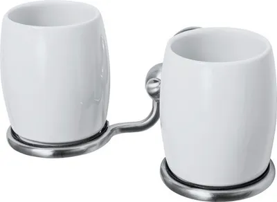 Produktbild von Zahnputzbecher HACEKA Allure doppelt edelstahl gebürstet 1208449