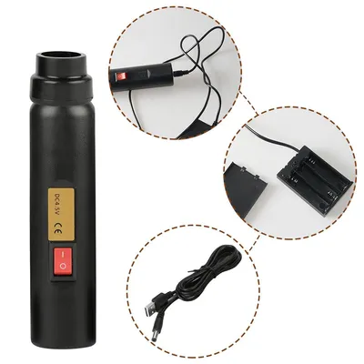 Produktbild von LED Schierlampe Eier, 60 mm tragbarer Eierprüfer, hohe Helligkeit, USB oder AA Batterie, für Geflügeleier Inkubation, handlich & langlebig