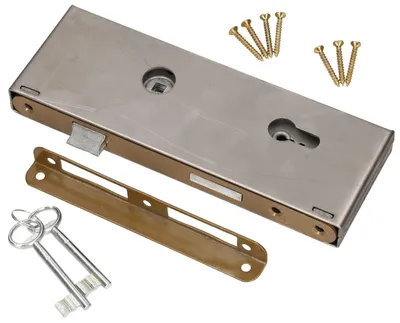 Productafbeelding van KOTARBAU® Insteekslot 90 x 50 mm met slotkast bonte baarduitvoering universeel rechts en links