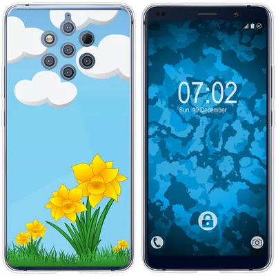 Produktbild von PhoneNatic Case kompatibel mit  Nokia 9 PureView Silikon-Hülle Ostern M4