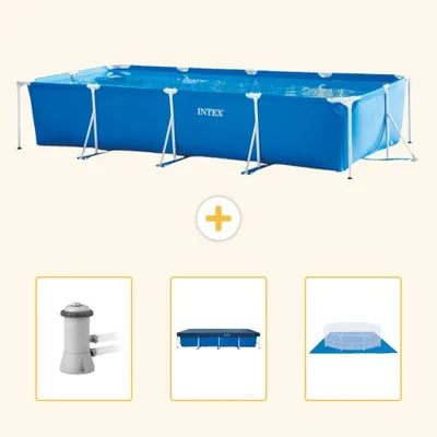 Obrázok produktu pre Obdĺžnikový bazén s rámom – 450 x 220 x 84 cm – 4-dielny – model SCB76