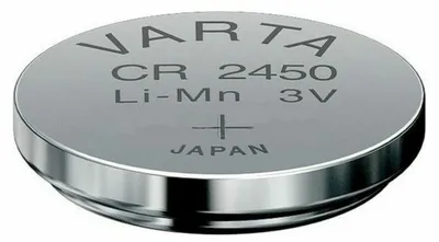 Produktbild von Lithium-Knopfzelle Varta CR2450 3 V CR2450 560 mAh 1.55 V