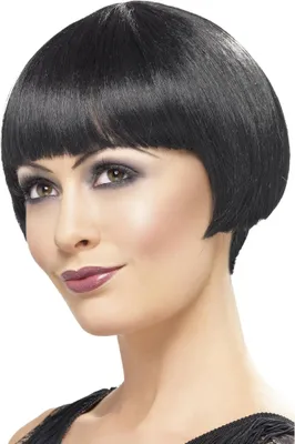 Immagine prodotto di Smiffys - Parrucca "Flapper anni '20" SM322 (Taglia unica) (Nero)